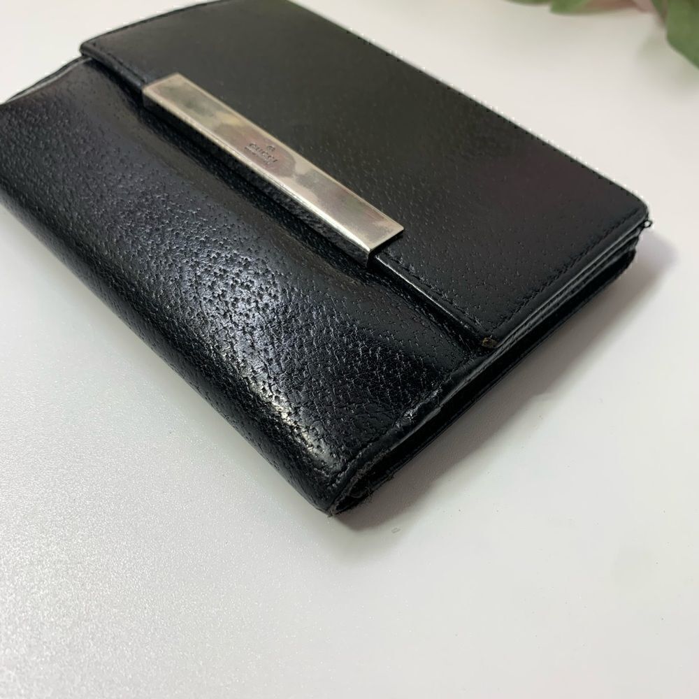 Authentic GUCCI Leather Compact Wallet - Picture 7 of 13